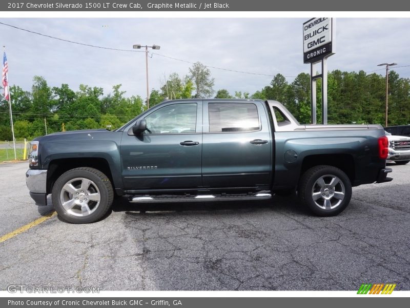 Graphite Metallic / Jet Black 2017 Chevrolet Silverado 1500 LT Crew Cab