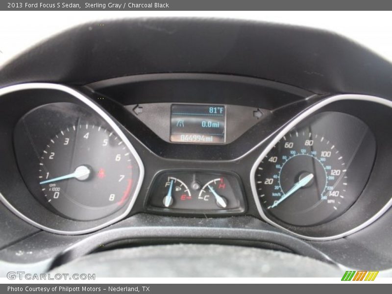 Sterling Gray / Charcoal Black 2013 Ford Focus S Sedan