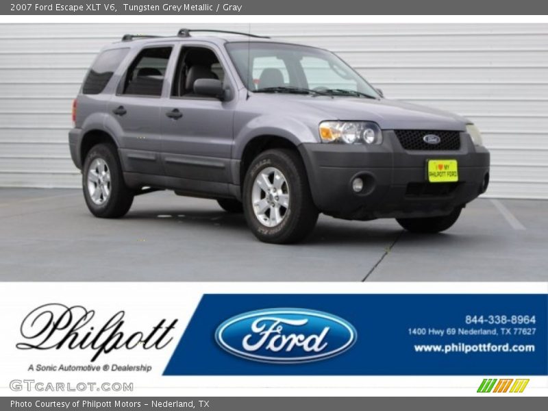 Tungsten Grey Metallic / Gray 2007 Ford Escape XLT V6