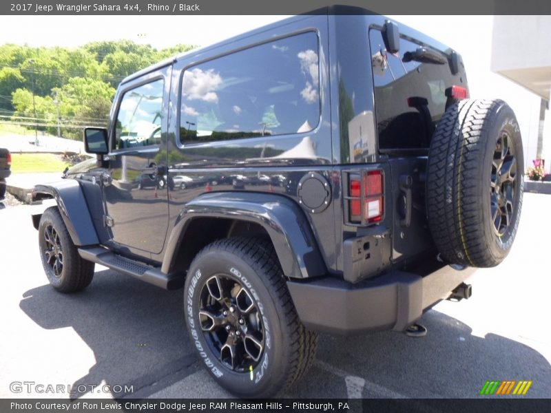 Rhino / Black 2017 Jeep Wrangler Sahara 4x4