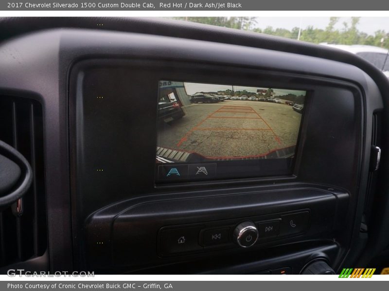 Red Hot / Dark Ash/Jet Black 2017 Chevrolet Silverado 1500 Custom Double Cab