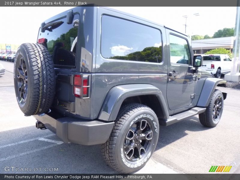 Rhino / Black 2017 Jeep Wrangler Sahara 4x4