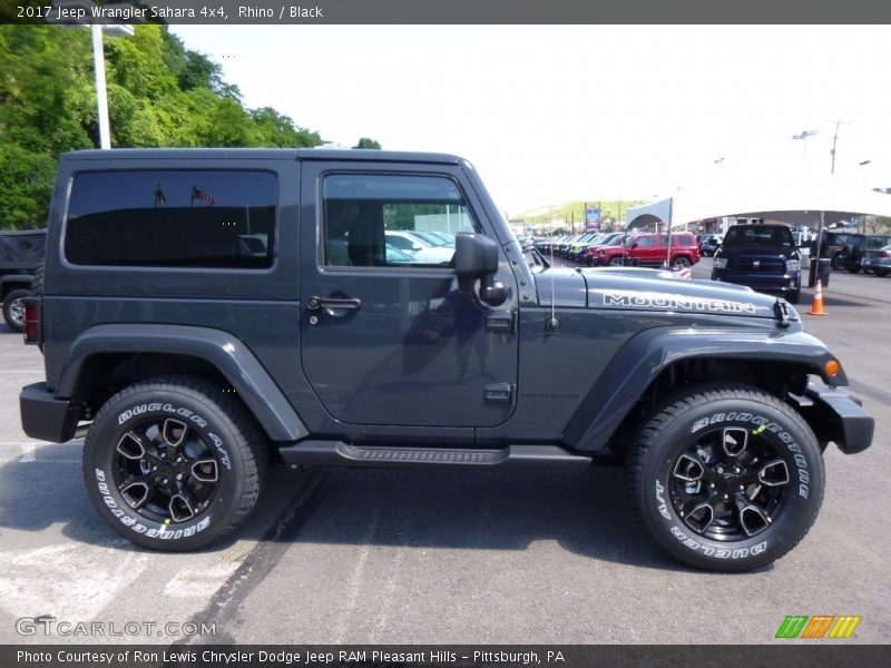 Rhino / Black 2017 Jeep Wrangler Sahara 4x4