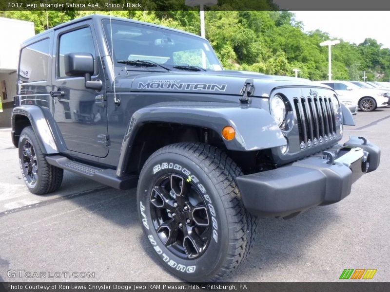 Rhino / Black 2017 Jeep Wrangler Sahara 4x4