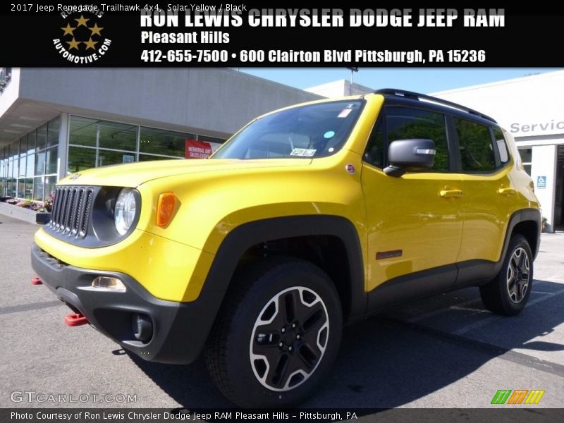 Solar Yellow / Black 2017 Jeep Renegade Trailhawk 4x4