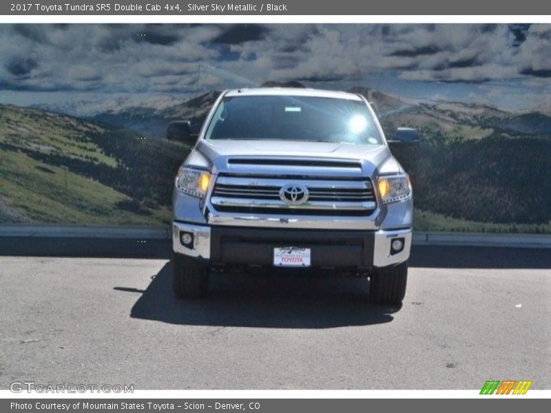 Silver Sky Metallic / Black 2017 Toyota Tundra SR5 Double Cab 4x4