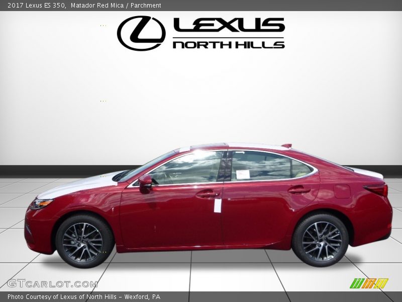 Matador Red Mica / Parchment 2017 Lexus ES 350