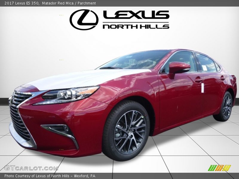 Matador Red Mica / Parchment 2017 Lexus ES 350
