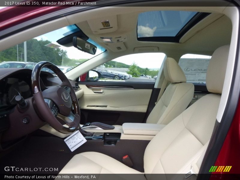 Matador Red Mica / Parchment 2017 Lexus ES 350