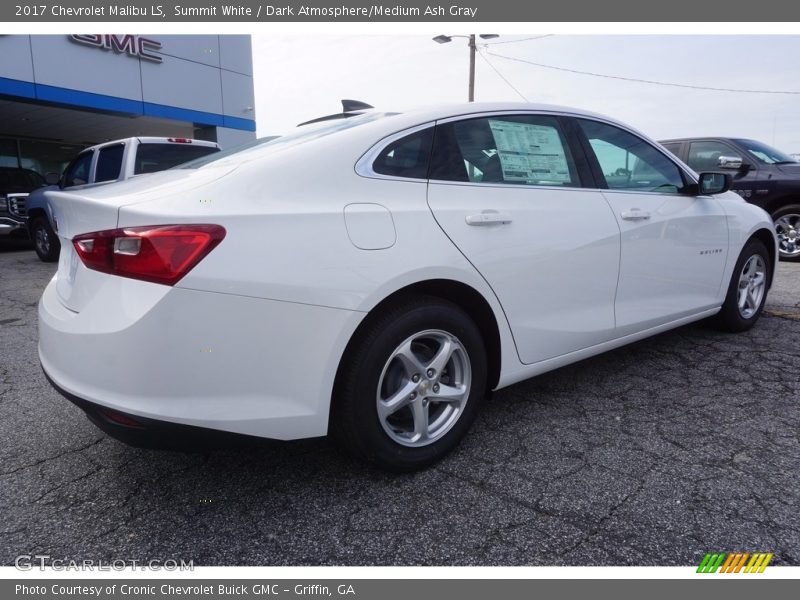 Summit White / Dark Atmosphere/Medium Ash Gray 2017 Chevrolet Malibu LS