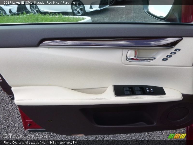 Matador Red Mica / Parchment 2017 Lexus ES 350