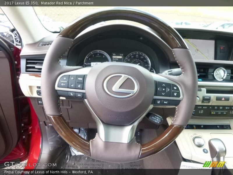 Matador Red Mica / Parchment 2017 Lexus ES 350