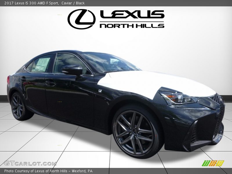 Caviar / Black 2017 Lexus IS 300 AWD F Sport