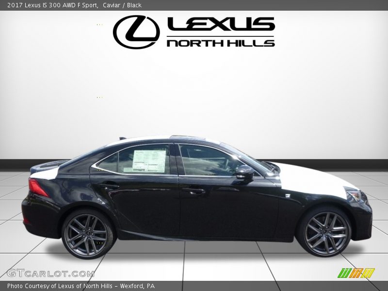Caviar / Black 2017 Lexus IS 300 AWD F Sport