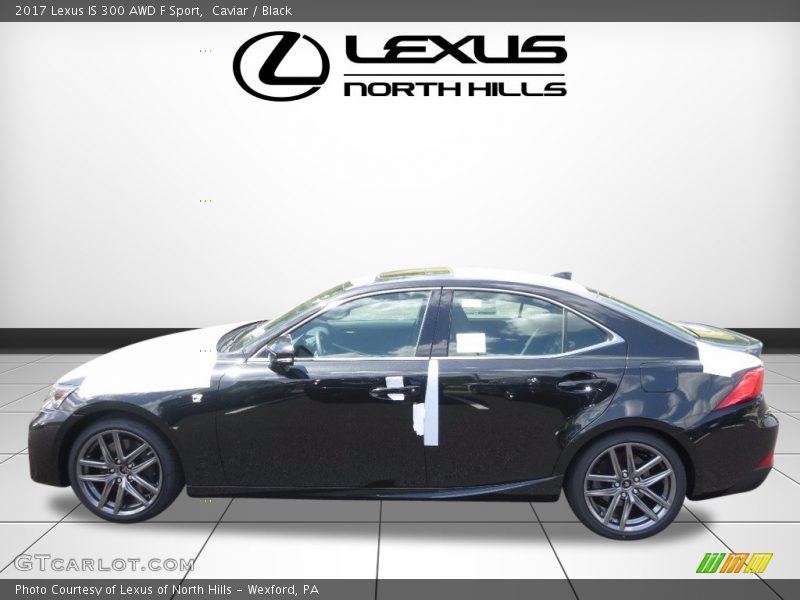 Caviar / Black 2017 Lexus IS 300 AWD F Sport