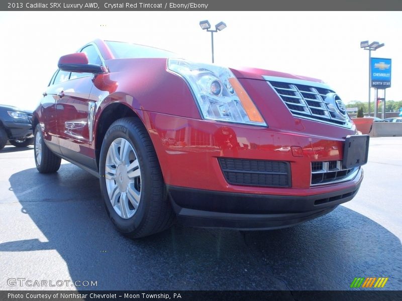 Crystal Red Tintcoat / Ebony/Ebony 2013 Cadillac SRX Luxury AWD