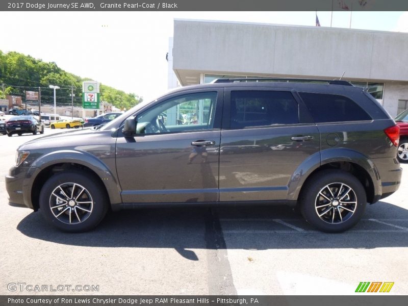 Granite Pearl-Coat / Black 2017 Dodge Journey SE AWD