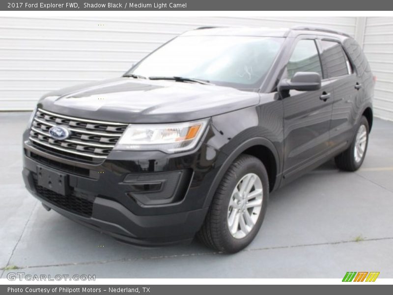 Shadow Black / Medium Light Camel 2017 Ford Explorer FWD