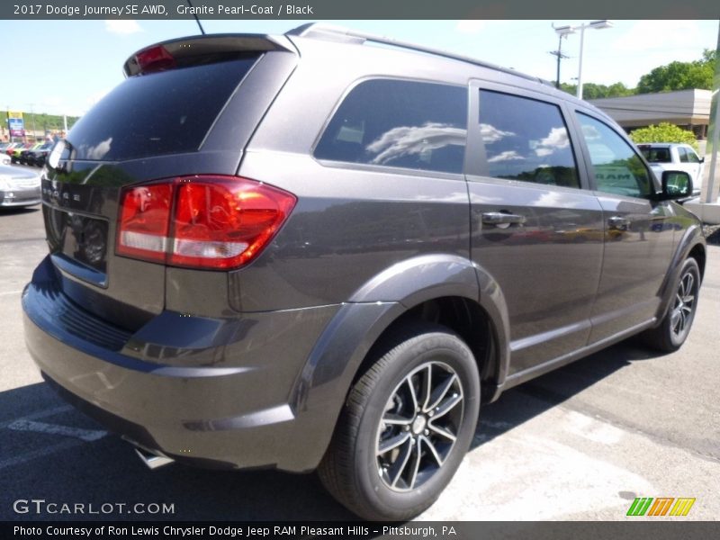 Granite Pearl-Coat / Black 2017 Dodge Journey SE AWD