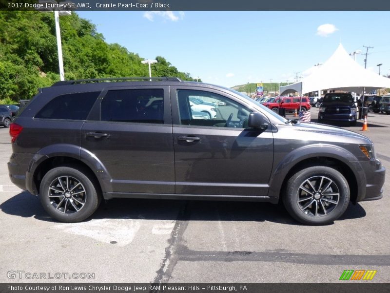 Granite Pearl-Coat / Black 2017 Dodge Journey SE AWD