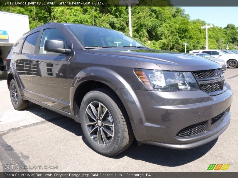 Granite Pearl-Coat / Black 2017 Dodge Journey SE AWD