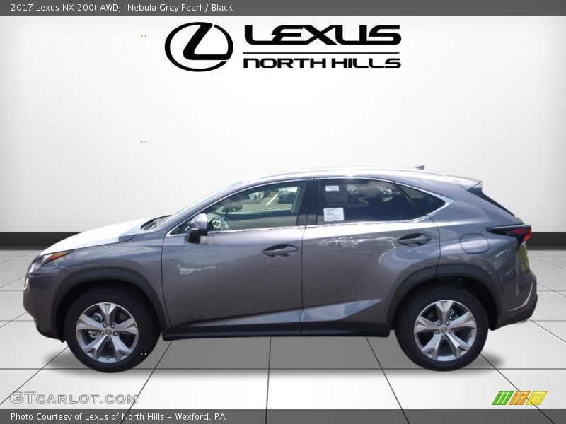 Nebula Gray Pearl / Black 2017 Lexus NX 200t AWD