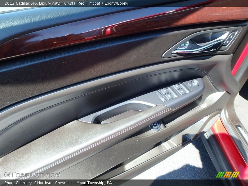 Crystal Red Tintcoat / Ebony/Ebony 2013 Cadillac SRX Luxury AWD
