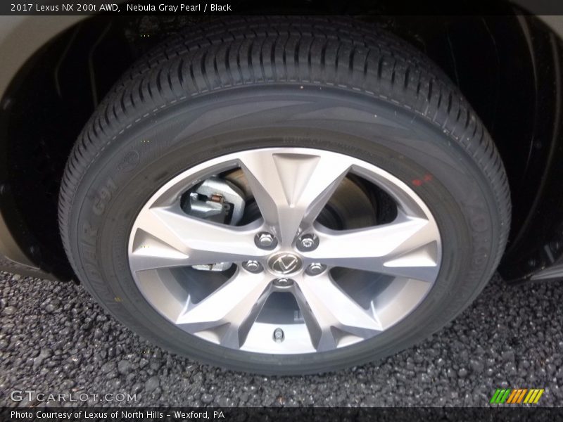 Nebula Gray Pearl / Black 2017 Lexus NX 200t AWD