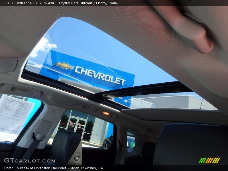 Crystal Red Tintcoat / Ebony/Ebony 2013 Cadillac SRX Luxury AWD