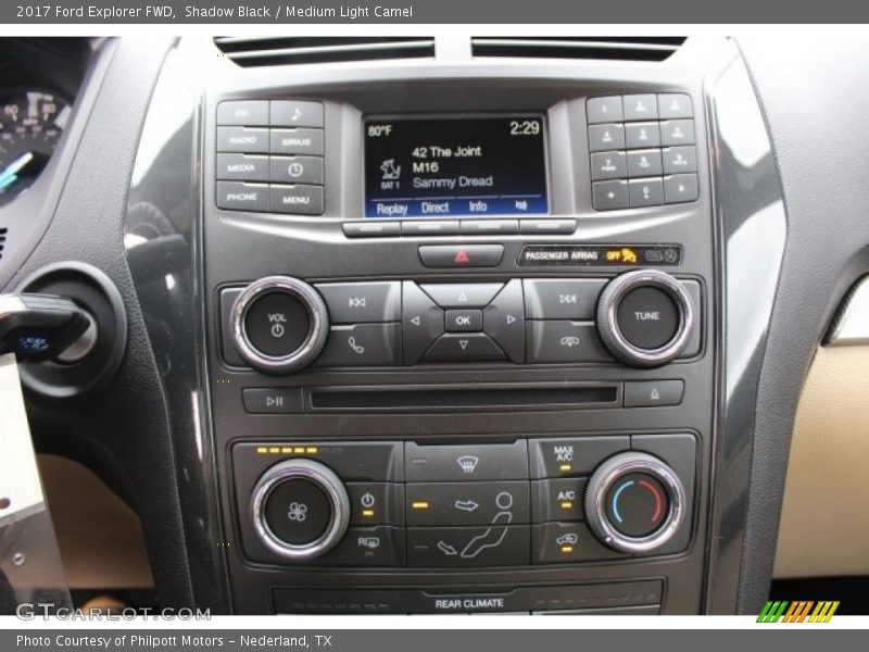 Shadow Black / Medium Light Camel 2017 Ford Explorer FWD