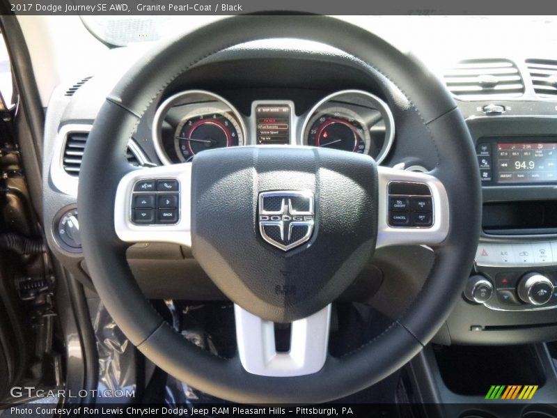 Granite Pearl-Coat / Black 2017 Dodge Journey SE AWD