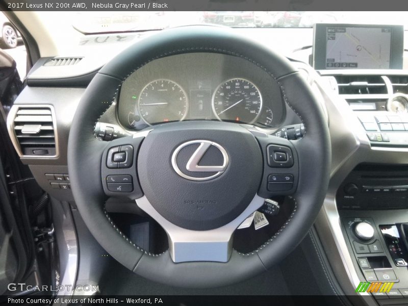 Nebula Gray Pearl / Black 2017 Lexus NX 200t AWD