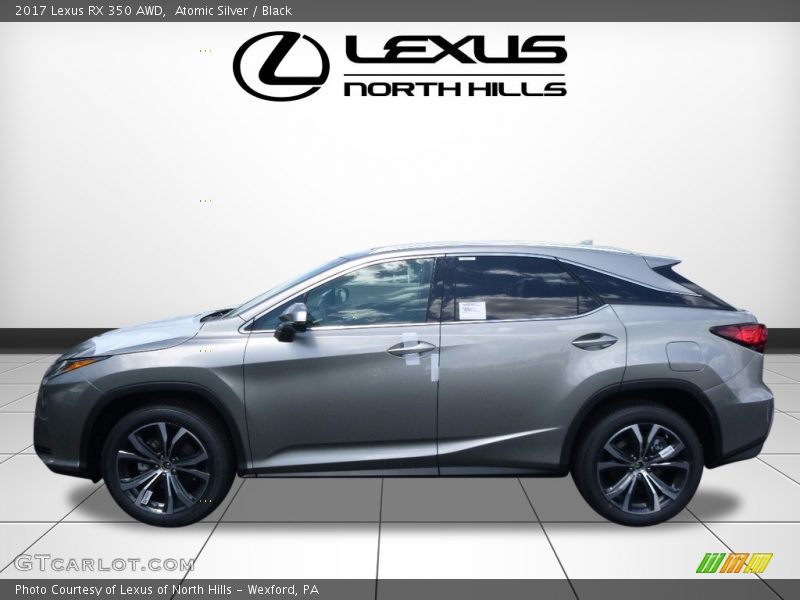 Atomic Silver / Black 2017 Lexus RX 350 AWD