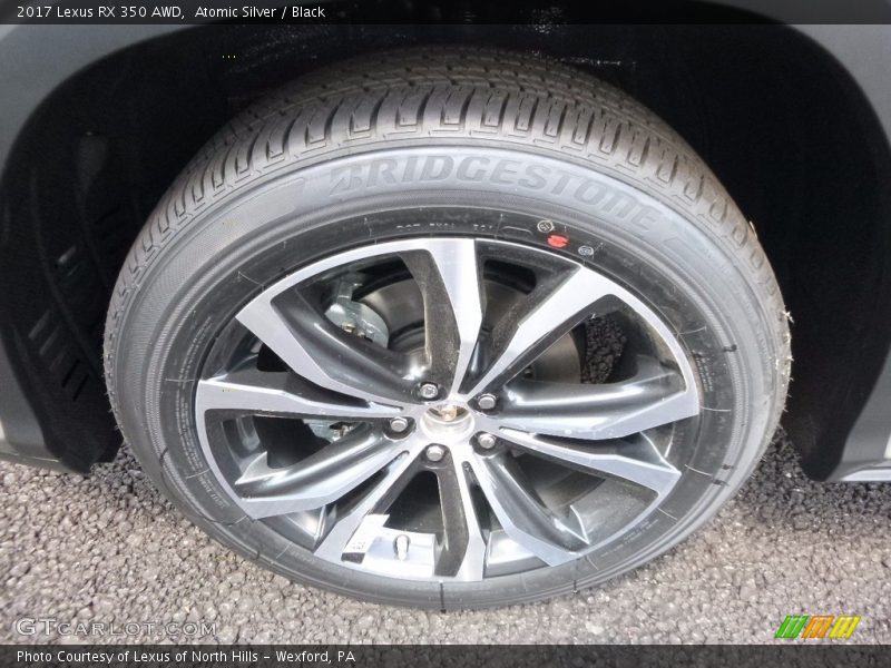 Atomic Silver / Black 2017 Lexus RX 350 AWD