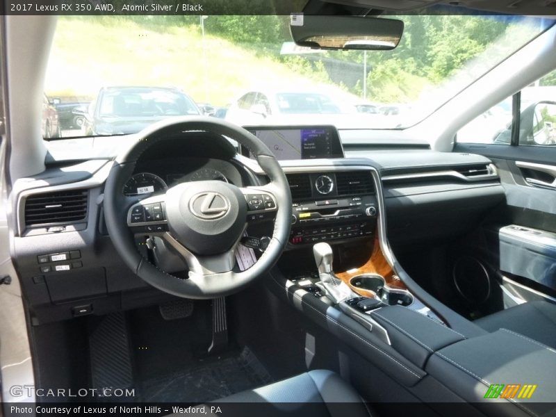 Atomic Silver / Black 2017 Lexus RX 350 AWD