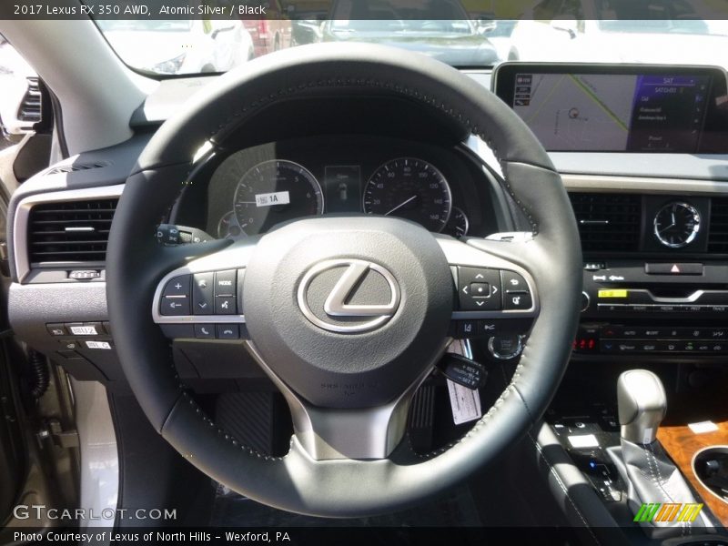 Atomic Silver / Black 2017 Lexus RX 350 AWD