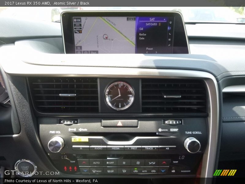Atomic Silver / Black 2017 Lexus RX 350 AWD