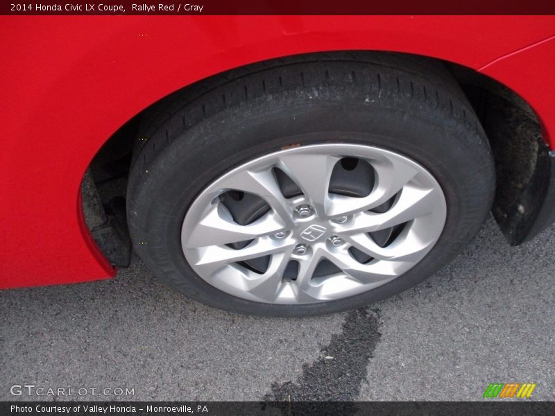 Rallye Red / Gray 2014 Honda Civic LX Coupe