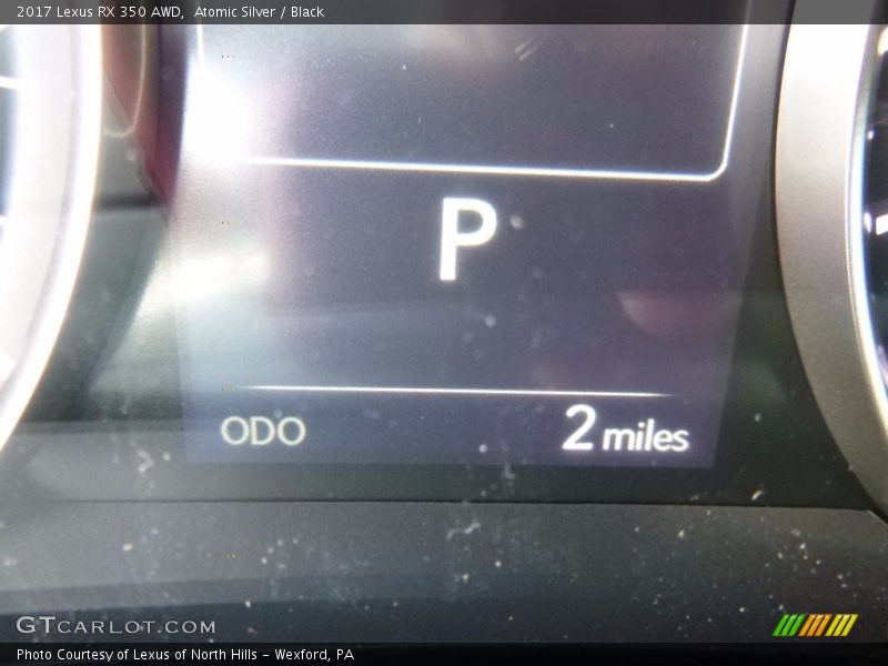 Atomic Silver / Black 2017 Lexus RX 350 AWD