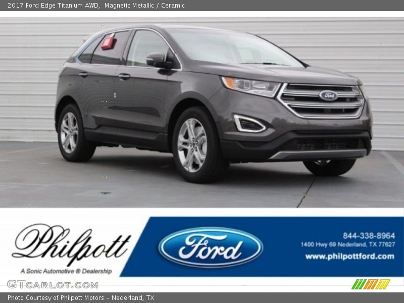 Magnetic Metallic / Ceramic 2017 Ford Edge Titanium AWD