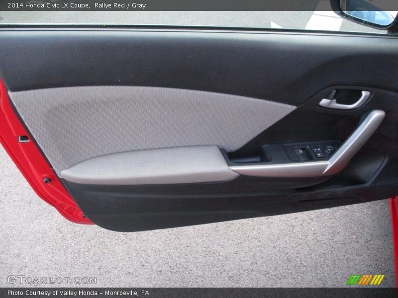 Rallye Red / Gray 2014 Honda Civic LX Coupe