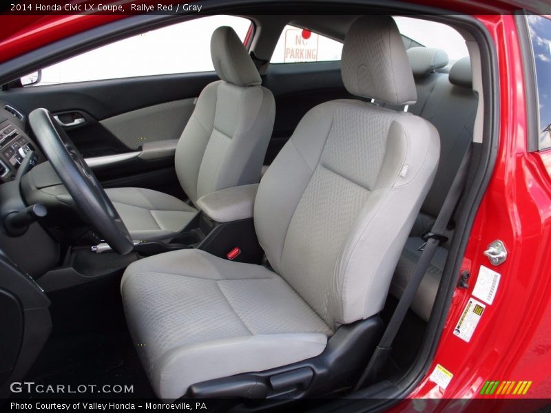 Rallye Red / Gray 2014 Honda Civic LX Coupe