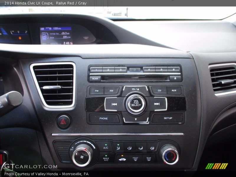 Rallye Red / Gray 2014 Honda Civic LX Coupe