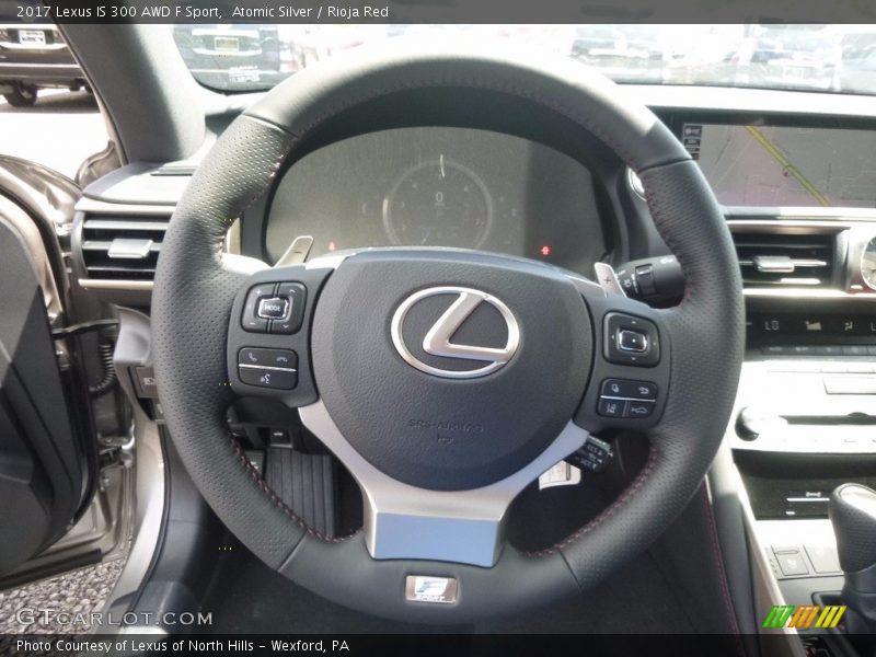 Atomic Silver / Rioja Red 2017 Lexus IS 300 AWD F Sport