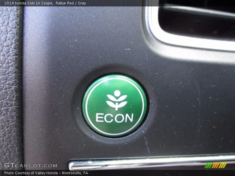 Rallye Red / Gray 2014 Honda Civic LX Coupe