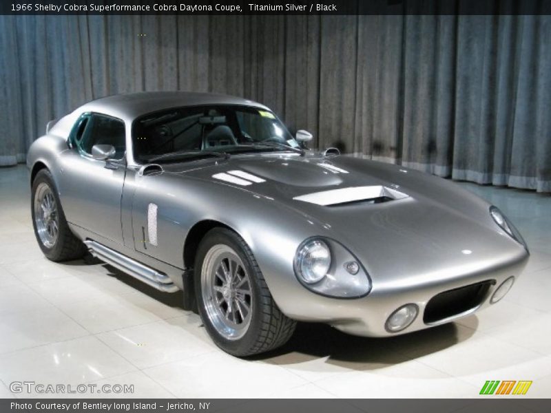 Titanium Silver / Black 1966 Shelby Cobra Superformance Cobra Daytona Coupe