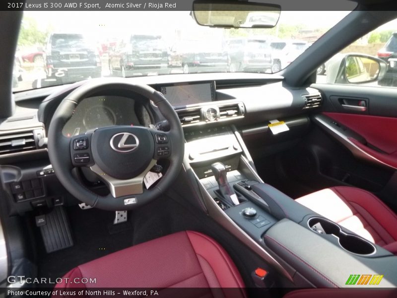 Atomic Silver / Rioja Red 2017 Lexus IS 300 AWD F Sport