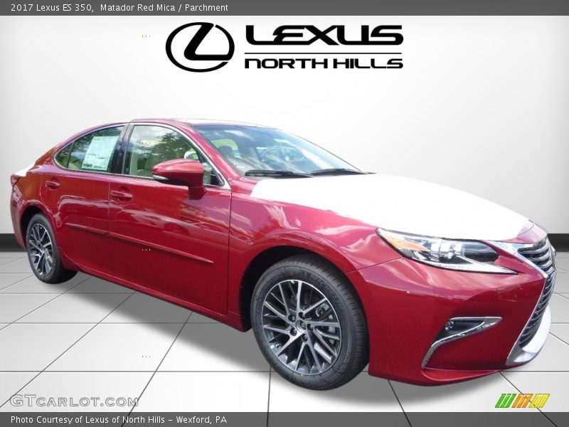 Matador Red Mica / Parchment 2017 Lexus ES 350
