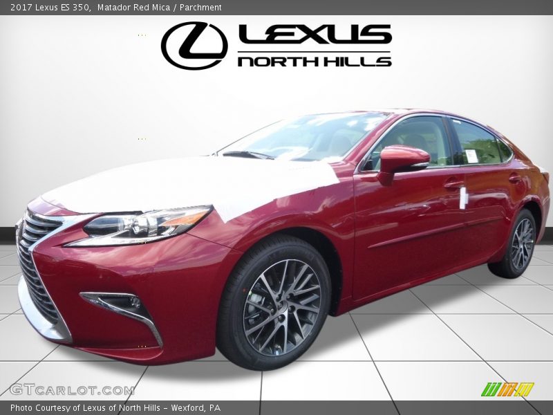 Matador Red Mica / Parchment 2017 Lexus ES 350