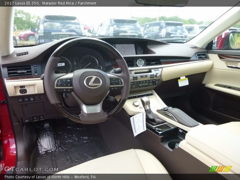 Matador Red Mica / Parchment 2017 Lexus ES 350